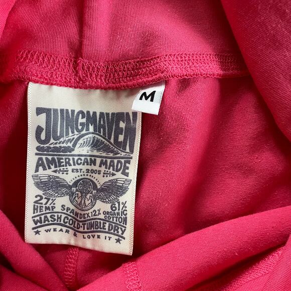 Jungmaven Orosi Bubblegum Pink Hemp Leggings - Size Medium - Picture 2 of 3